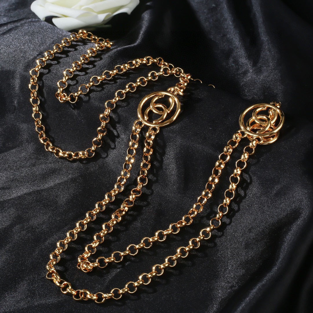 CHANEL 25S CHAIN BELT IN GOLD METAL 615892