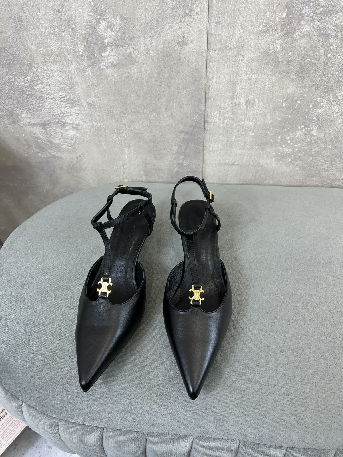 cl kitten t-bar 45 black calfskin