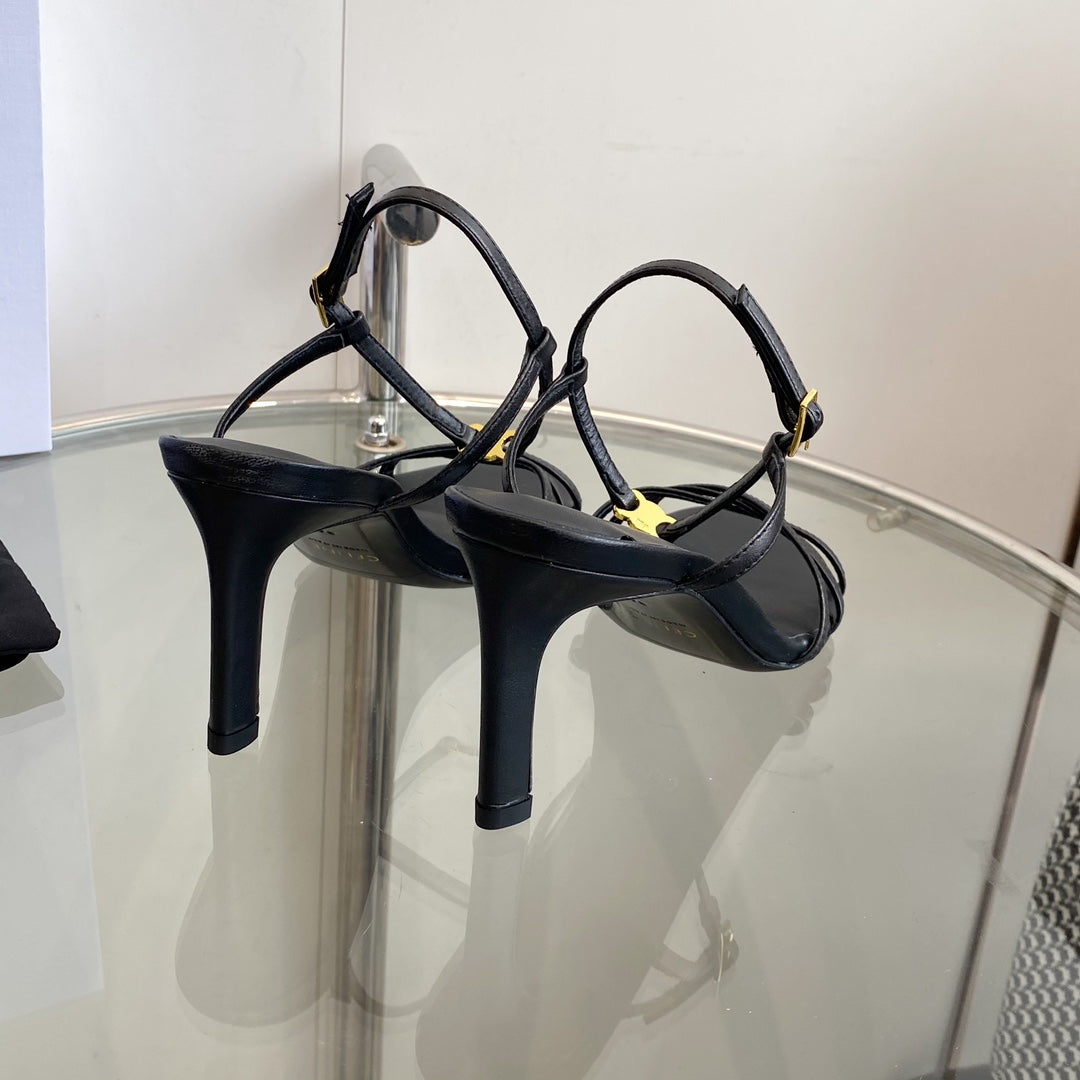 HIGH HEEL 65MM IN BLACK CALFSKIN