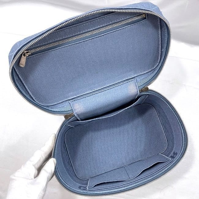 Christian Dior Handbag Vanity Bag Light Blue