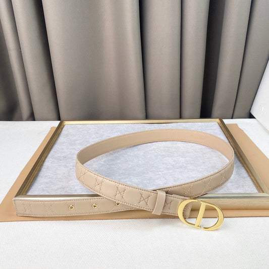 DIOR 25S BELT 30 MM IN BEIGE CALFSKIN 564811