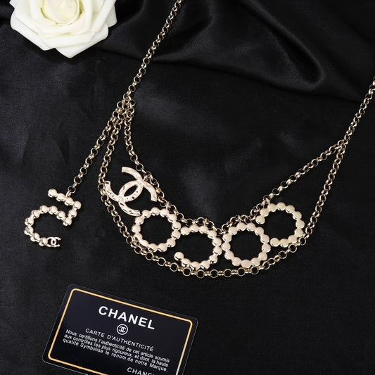 CHANEL 25S CHAIN BELT WITH PEARL 612634