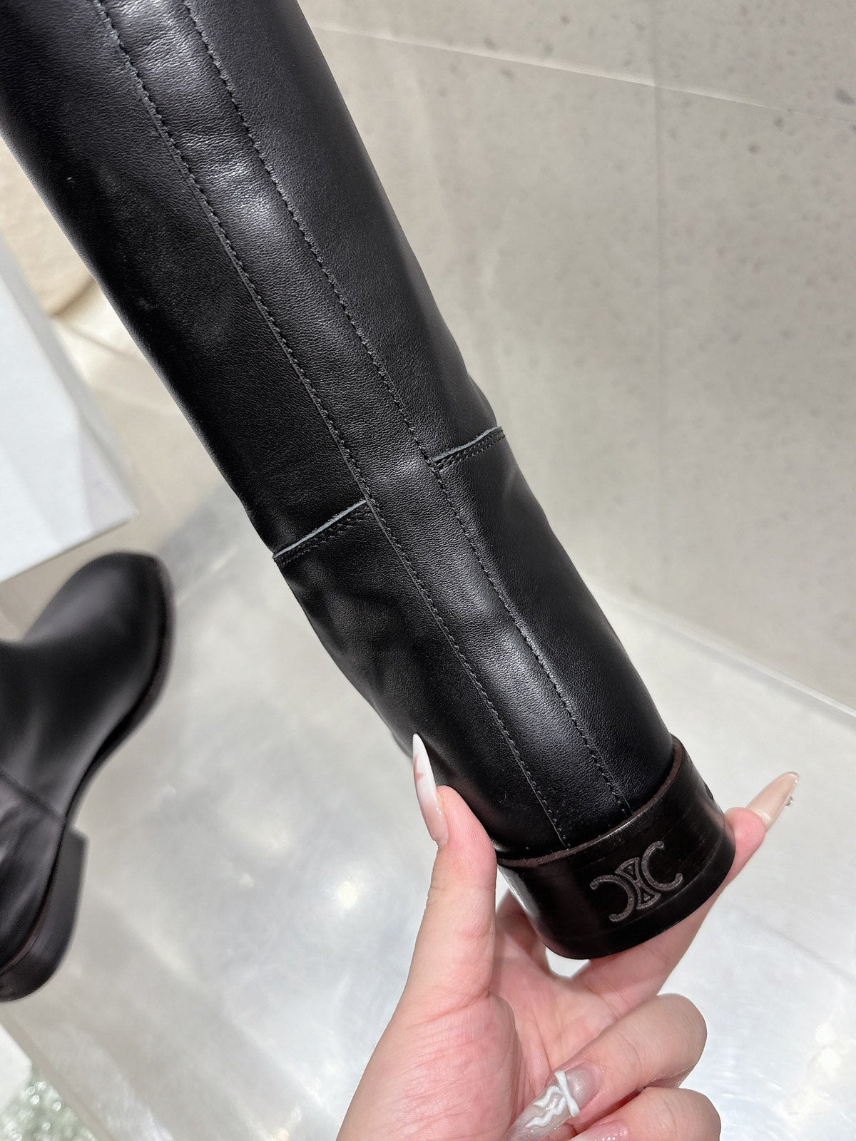 Celine 25 Boot Black Cowhide 554199