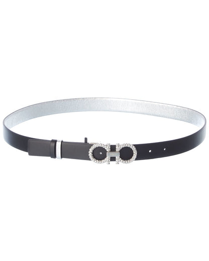 Ferragamo Gancini Adjustable Leather Belt
