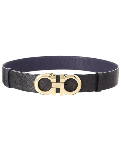 Ferragamo Gancini Reversible & Adjustable Leather Belt