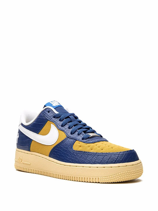 Nike X Undefeated Air Force 1 Low Blue Croc Sneakers