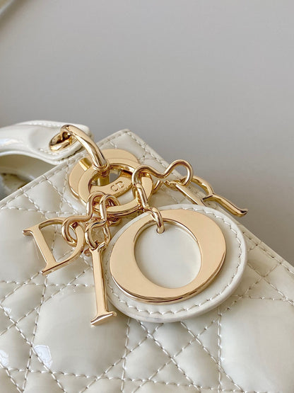 micro lady 12 white patent calfskin