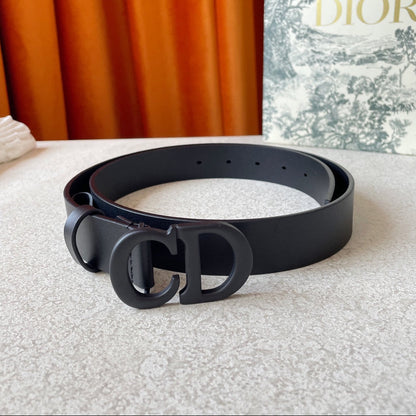 DIOR 25S BELT 30 MM IN BLACK CALFSKIN 594062