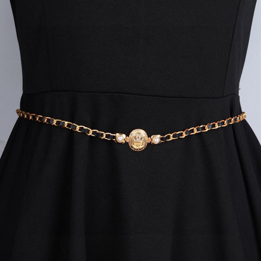 CHANEL 25S GOLD CHAIN BELT 610439