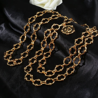 CHANEL 25S CHAIN BELT IN GOLD METAL 615891