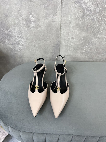 cl kitten t-bar 45 light pink black calfskin