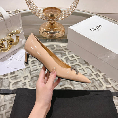 HIGH-HEELS 5 CM IN SEPIA TAN CALFSKIN