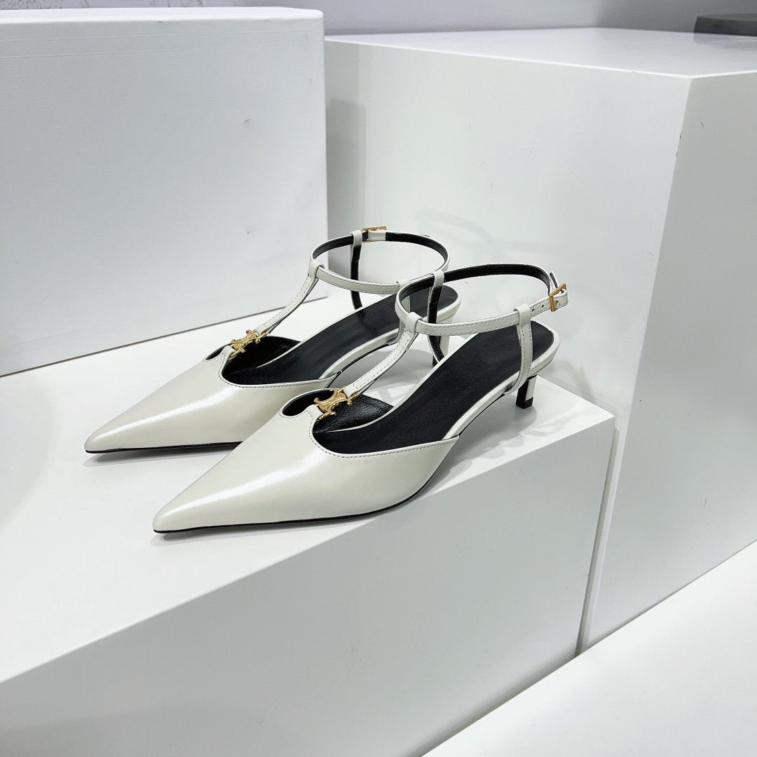 cl kitten t-bar 75 white calfskin