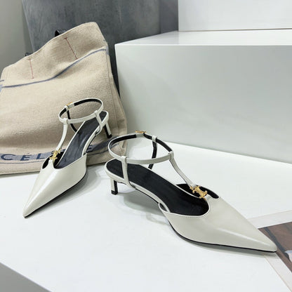 cl kitten t-bar 75 white calfskin