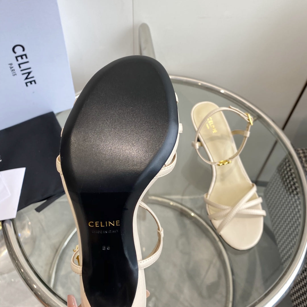 HIGH HEEL 65MM IN BEIGE CREAM CALFSKIN