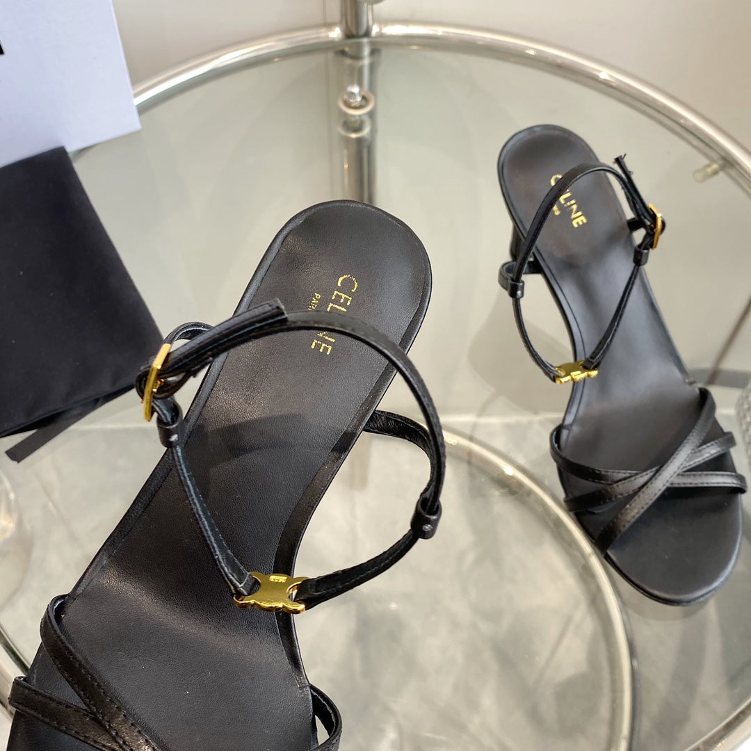 HIGH HEEL 65MM IN BLACK CALFSKIN