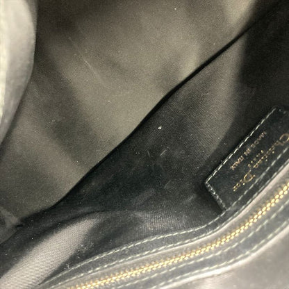 Dior Handbag Leather Black Gold Hardware Cannage