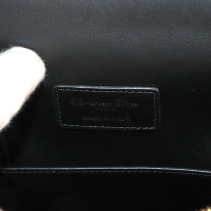 Dior Saint Honore Macro Cannage 2-Way Hand Bag Leather Black