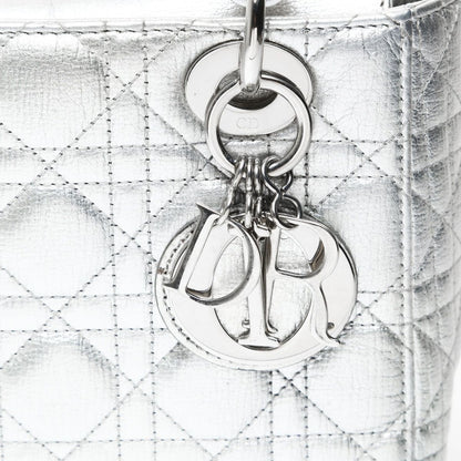 Dior Handbag Lady Cannage Metallic
