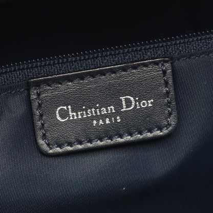 Dior Dio Handbag Tobta Denineta Zba Navy Canvas Leather