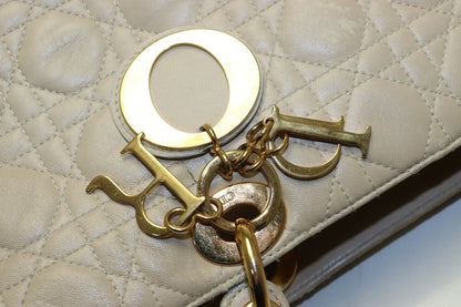 Dior Lady Cannage Leather Handbag