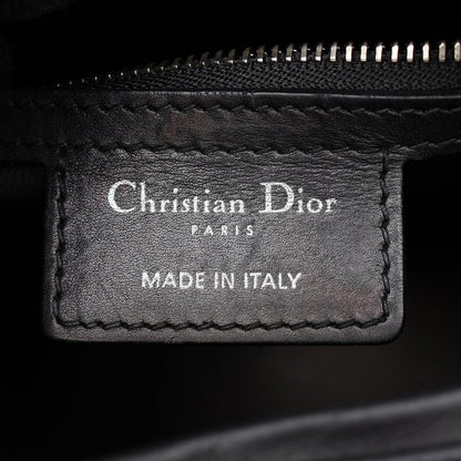 Dior Handbag Lady Dior 2-Way Black Multi Leather Tote