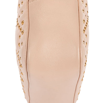 Dior Mini Studded Lady Dior Pink Cannage Leather Handbag