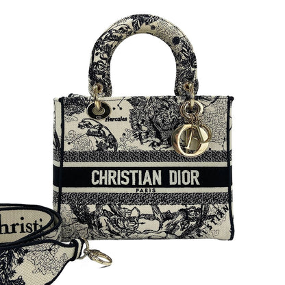 Dior Handbag Lady Embroidery 2-Way