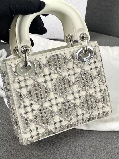 Dior 25 New White Lady Dior Bag