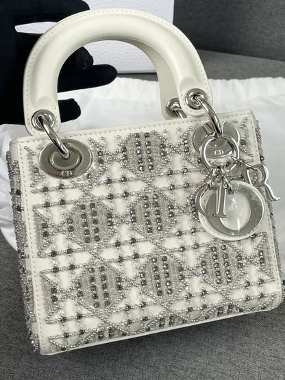 Dior 25 New White Lady Dior Bag