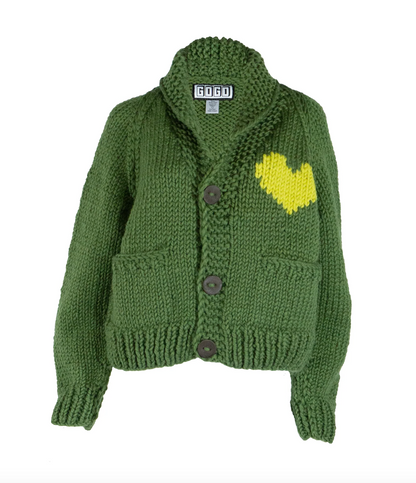 GOGO Short Heart Cardigan