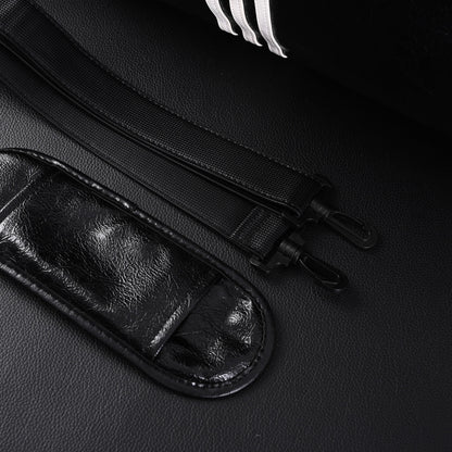 Balenciaga x adidas Large Duffel Travel Bag – Black & Green with Trefoil Logo and Triple Stripes