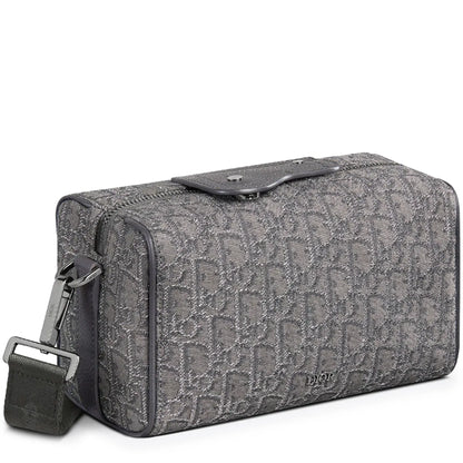 Dior Lingot 22 Oblique Dark Grey Messenger Bag