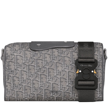Dior Lingot 22 Oblique Dark Grey Messenger Bag