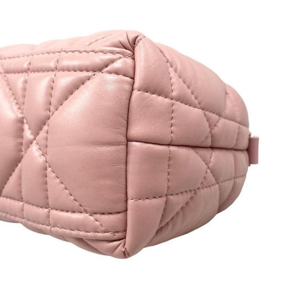 Christian Dior Handbag Nomad Pouch Small S5553 Omig Pink Gold Hardware