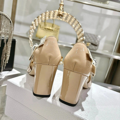 CD 26 Lolita High-Heeled 85 Beige Patent Leather 679733