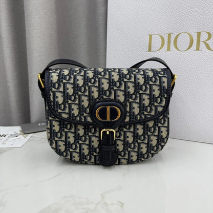 Dior 2026 Bobby Bag 22cm Multicolors Fabric and Grained Calfskin