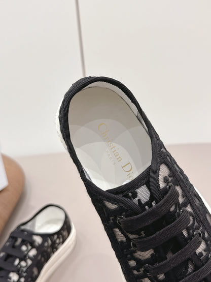 CD Walk'n'Dior Sneaker White Black Cotton Mesh 739318