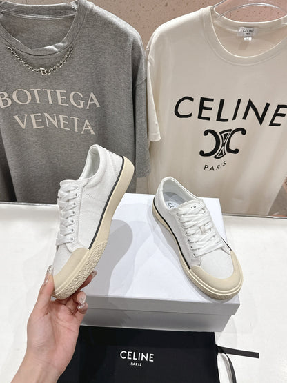 CELINE 25C Sneaker White Canvas 236758