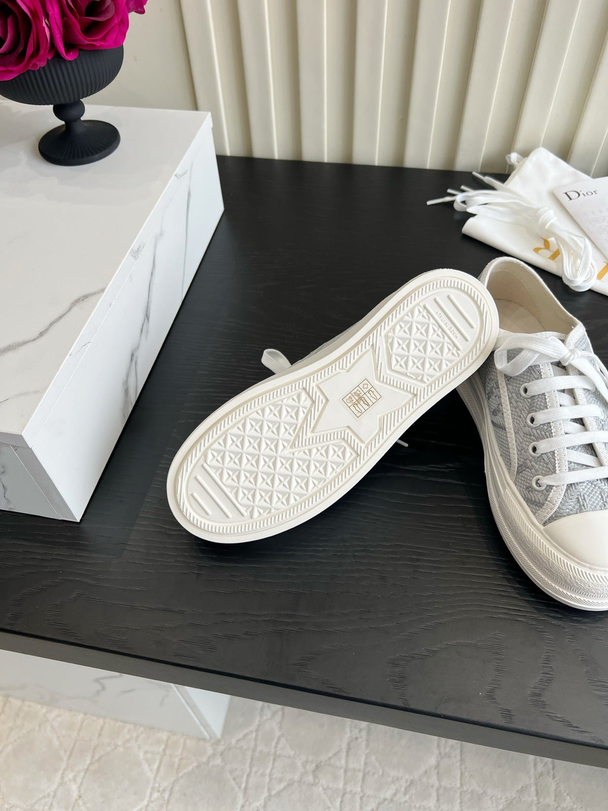 CD Dioriviera Walk'n'Dior Sneaker Grey Cotton 851245
