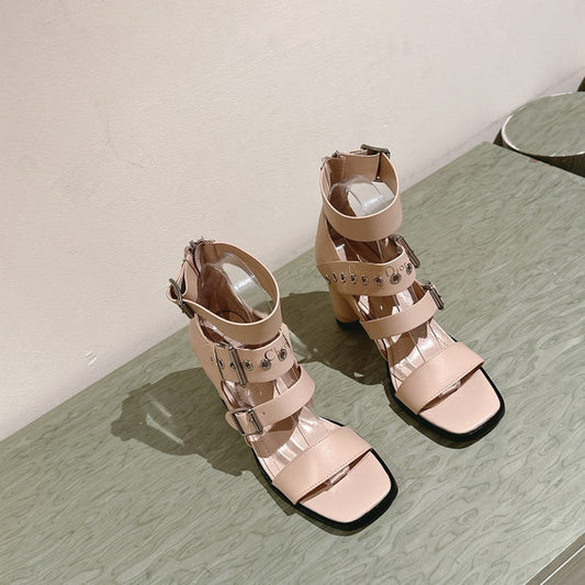 CD 26s High Heel Sandal 65 Beige Sheepskin 661538