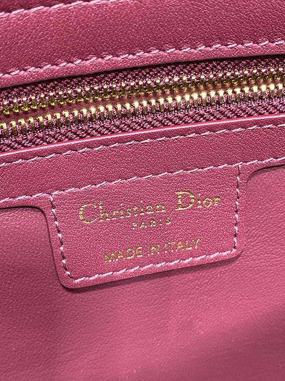 CD 26SS Bow-Adorned Bag Burgundy Calfskin 272517