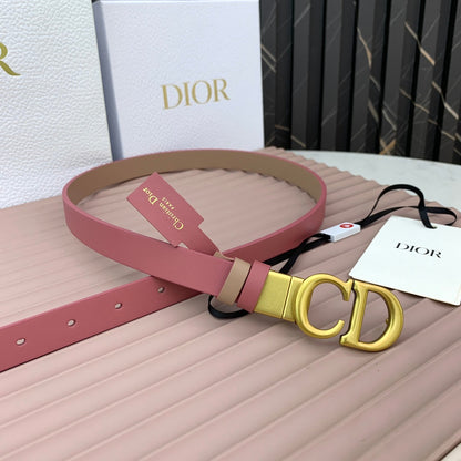 DIOR 25S BELT 20 MM IN MUTED PINK CALFSKIN 568719