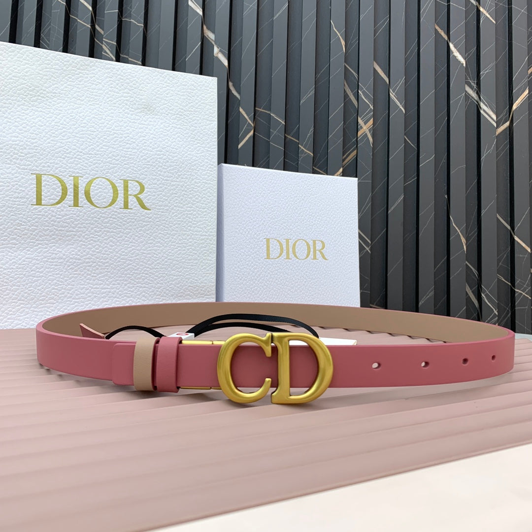 DIOR 25S BELT 20 MM IN MUTED PINK CALFSKIN 568719