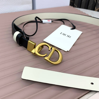 DIOR 25S BELT 20 MM IN BLACK CALFSKIN 568723