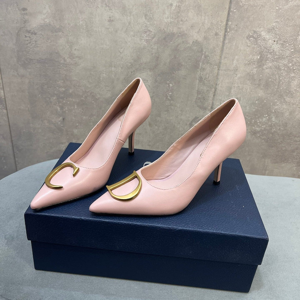 CD 26 High-Heeled 85 Pumps Light Pink Cowhide 594570