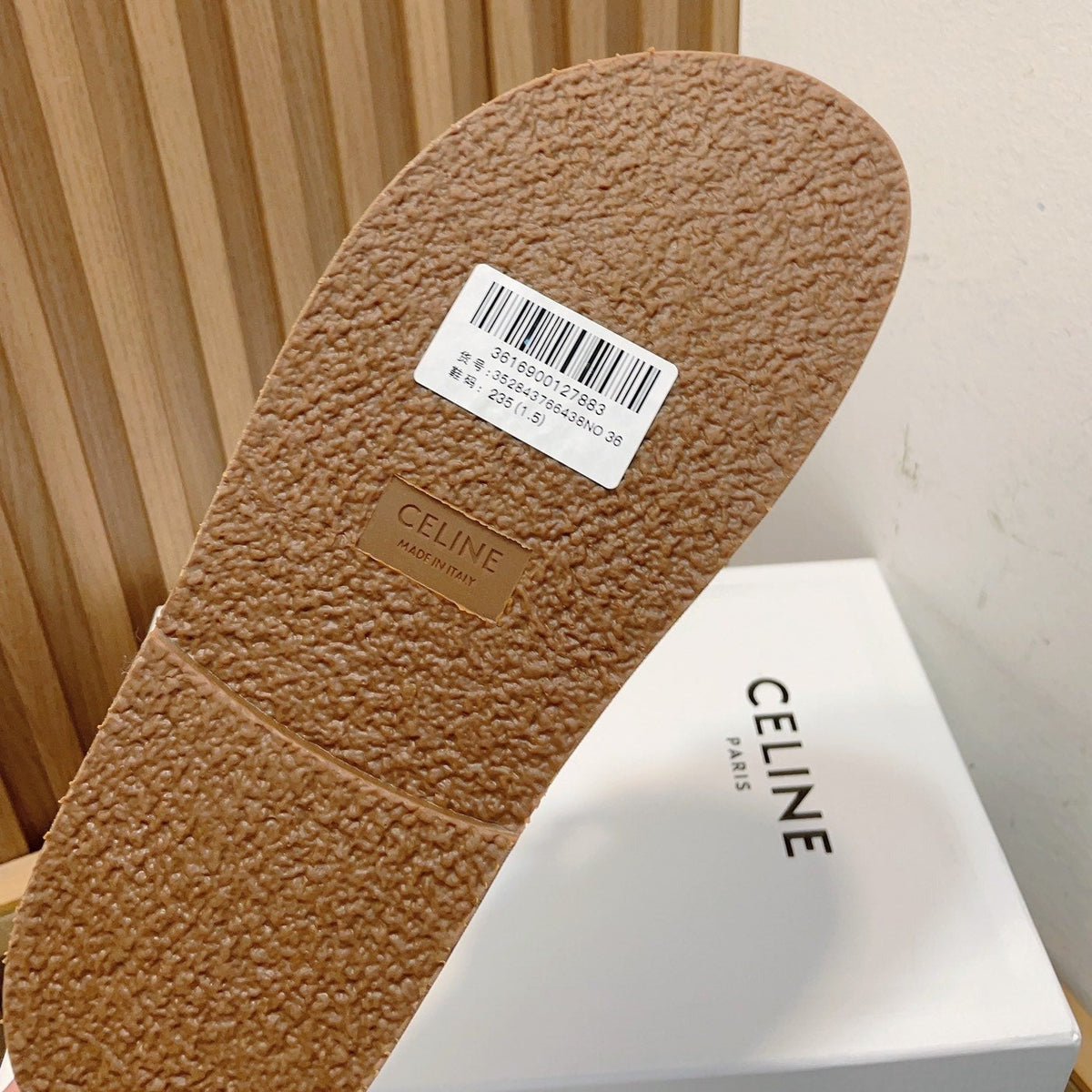 DAD SANDALS WHITE BROWN CALFSKIN