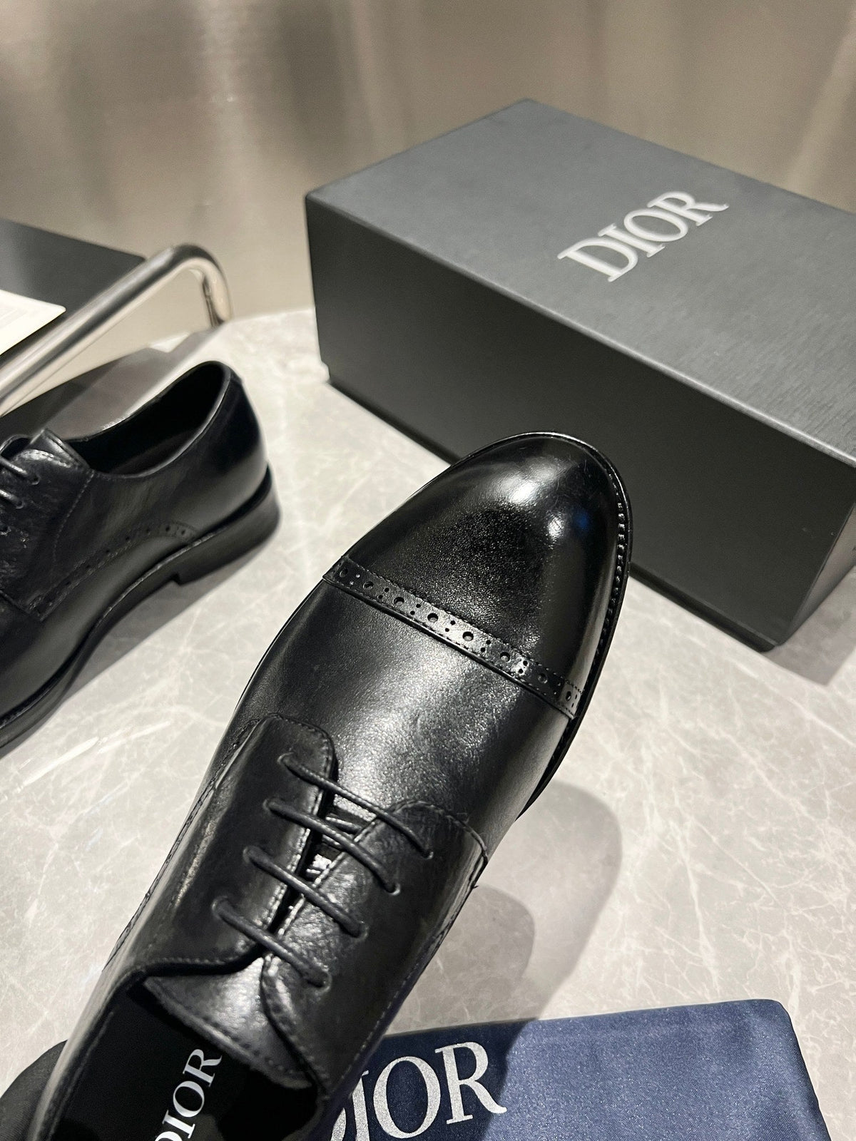 CD Derby Men’s Loafer Black Glossy Cowhide 112674