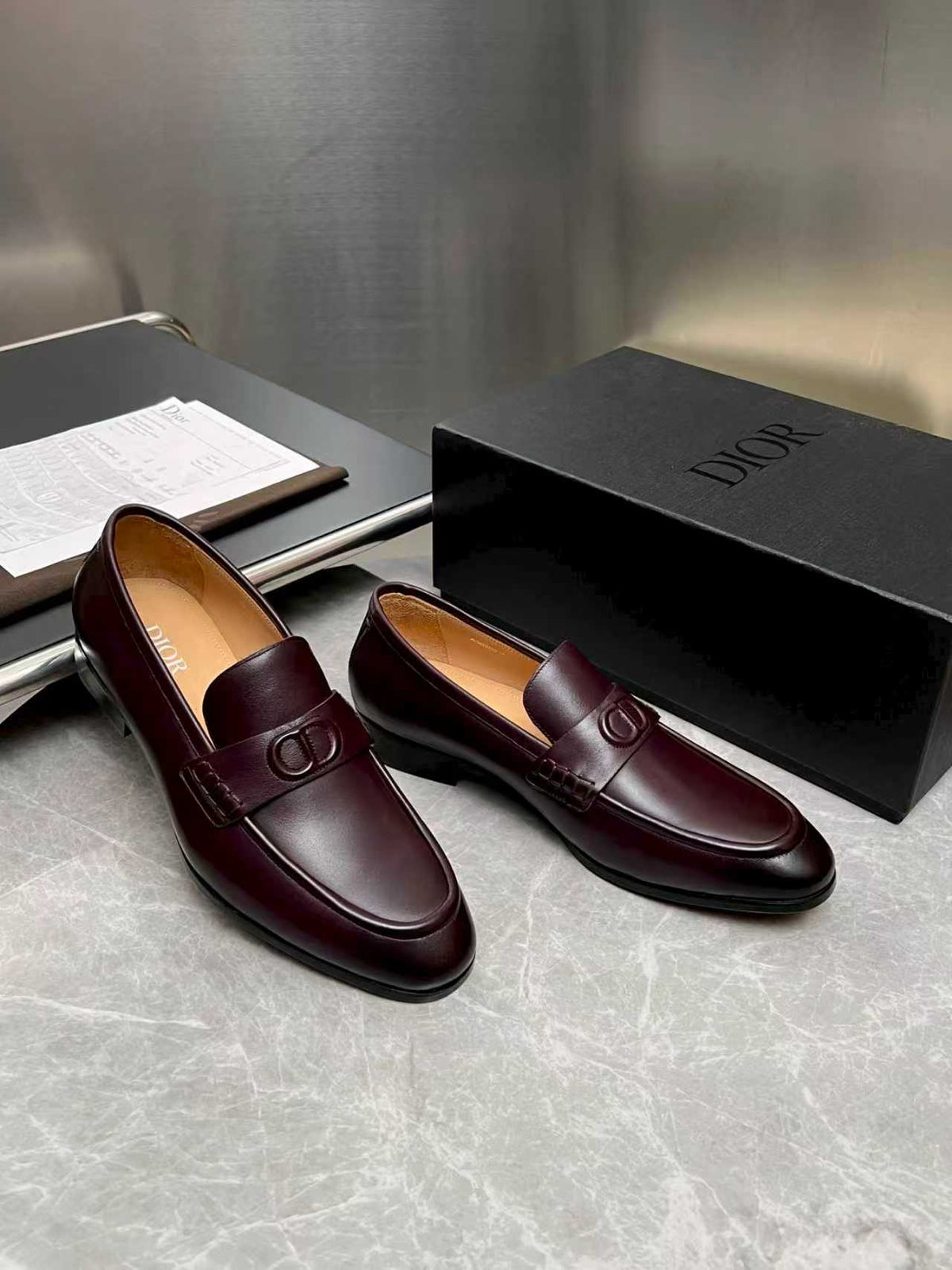 CD Timeless Flex Men’s Loafer Burgundy Glossy Cowhide 112656