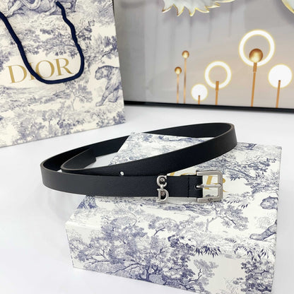 DIOR 25S BELT 20 MM IN BLACK CALFSKIN 570111